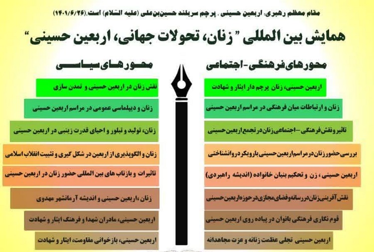 همایش بین المللی «زنان، تحولات جهانی، اربعین حسینی» برگزار می شود